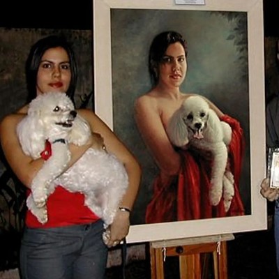 Quadro Premiado: "Manuella & Oliver" - 3° Salão de Artes de Ituiutaba