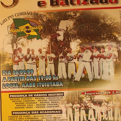 Nos anos 90 Mestre Calango esteve a frente do Grupo Cordão de Ouro
