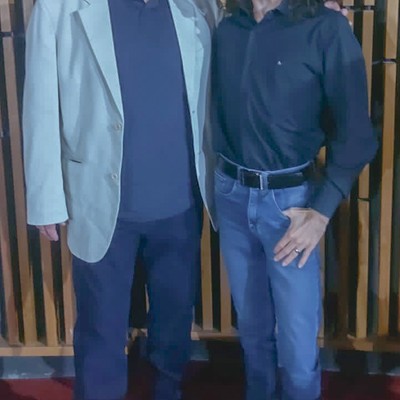Abnader e Celso Machado, apresentador do Programa Simplesmente Minas