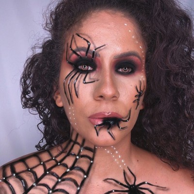 aranha maquiagem